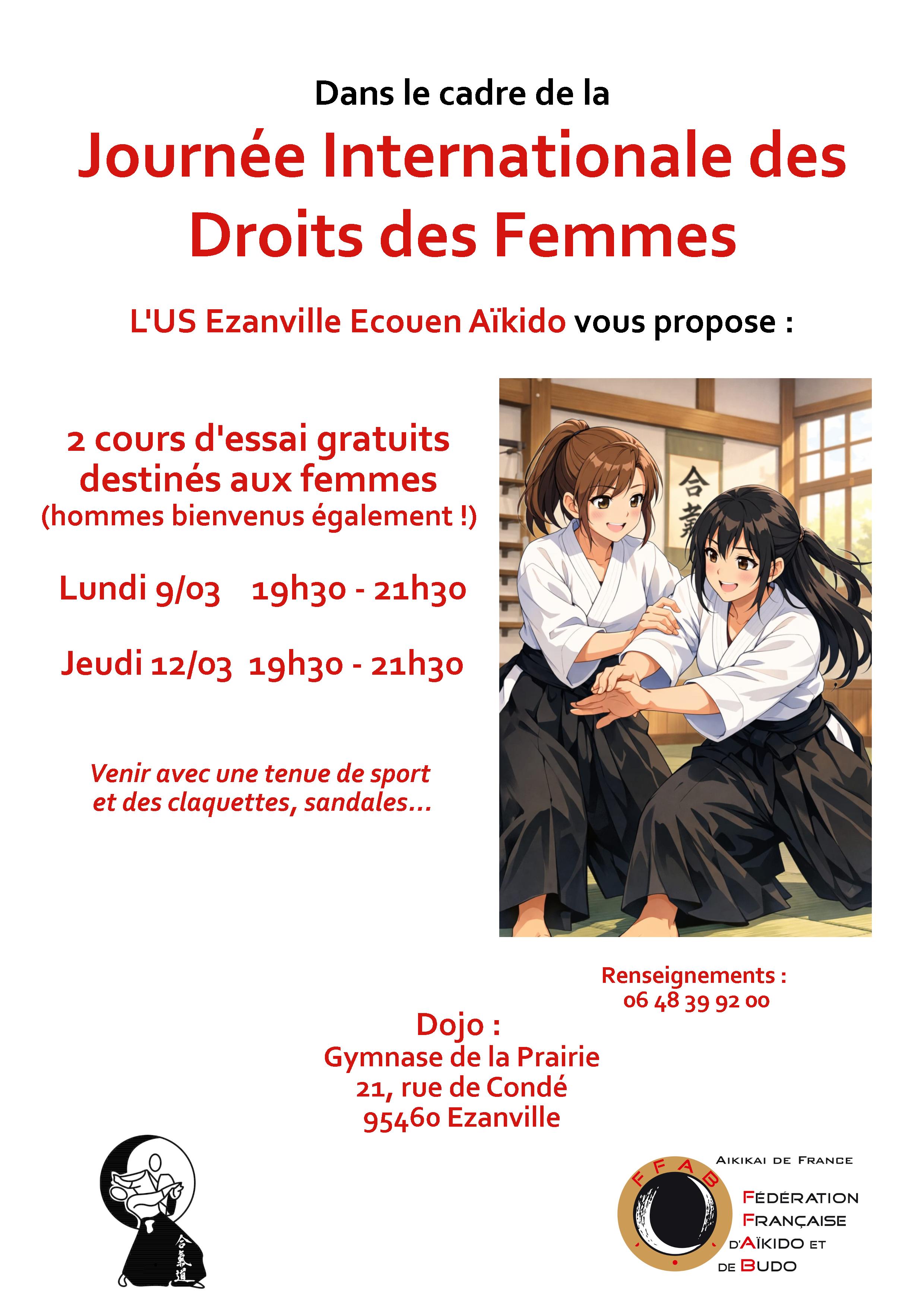 Affiche journée droits des femmes 2026